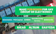 design schematics and pcb layouts using altium, kicad and easyeda