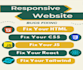 fix your HTML, CSS, javascript ,tailwind responsive errors