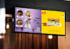 design a digital menu board, animated menu, restaurant menu