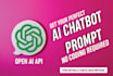 do prompt engineering for your chatbot on chatgpt