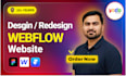 design or develop webflow website, webflow, framer landing page