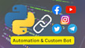 develop python bot for any social media platform