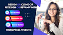 design, clone, or redesign website by elementor pro or beaver builder or divi