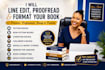 do fiction book editing, proofreading and formatting, book editor