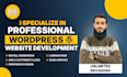 build a custom website as a professional full stack developer