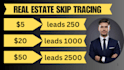 do accurate skip tracing for real estate success
