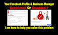 fix issues or set facebook business manager and ad account