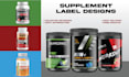 make premium supplement label design, product label design, and package designs