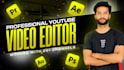 do professional youtube video editing and post production