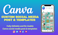 canva social media post design