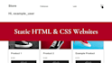 do a static html, css custom website