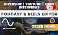 edit weekly podcast riverside zoom interviews youtube riverside video and audio