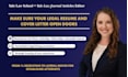 perfect your legal resume or cover letter as a yale law grad