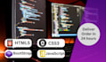 be your front end web developer using html CSS bootstrap