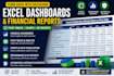 create excel dashboard, financial report and data visualization for business