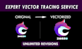 recreate, retouch, fix, redo, edit, modify logo within 8 hours