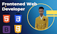 be your web developer using HTML,CSS,js and bootstrap