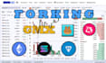 fork gmx, uniswap, ethervista on evm, solana, and aptos