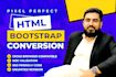 convert figma xd PSD to html, react, wordpress, shopify, laravel website