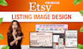 design high converting etsy digital product listing images