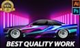 create professional racing car wrap, livery racing car,itasha car design