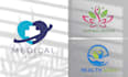 design medical healthcare nursing clinic hospital home care logo