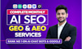 do onpage seo geo aeo service for wordpress wix webflow squarespace website