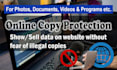 provide online copy protection for video, pdf and photo