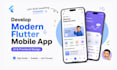 develop modern flutter mobile app UI and responsive frontend