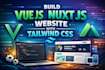 build vuejs nuxt website with tailwind css