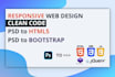 create custom website html template using html css bootstrap
