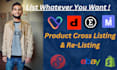 do product listing,ebay product listing, ebay SEO, cross listing