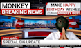 make happy birthday wishes monkey breaking news