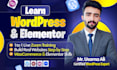 help you to learn wordpress,elementor and woocommerce