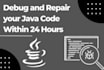 debug and repair your java code in 24 hours