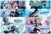 design custom anime banner for youtube, twitter, twitch