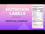 make fda, cfia, fsanz compliant nutrition fact and drug fact labels for you