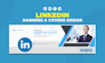 design linkedin banner, facebook cover, twitter header