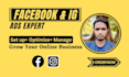 operate a advertise marketing by facebook and instagram ad