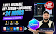 recreate any design or document in canva in 24hrs