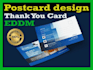 design a fantastic and professional postcard