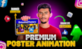 design and animate flyer, banner, poster animation  and ad banner animation