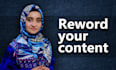 write unique content, article rewriting and reword your content