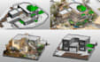 convert point cloud data to 2d, 3d model