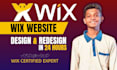 do wix website design and wix website redesign with wix velo