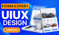 do figma web design, website redesign and UI UX prototype