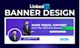 do scroll stopping engaging linkedin banners, carousels and feature card design