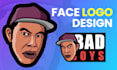 design custom face logo from your photo in high quality