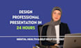 design powerpoint presentation on mental health, health and fitness