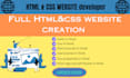 create responsive and your choice html css website